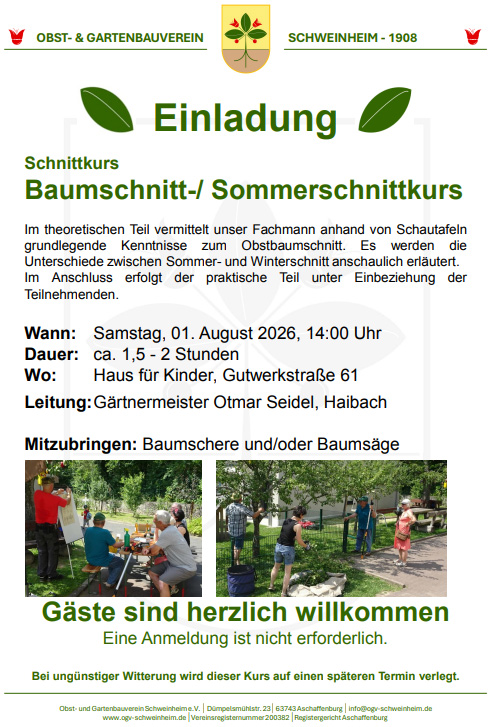 Gartenarbeit Schweinheim